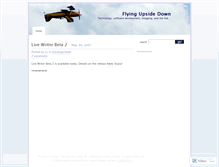 Tablet Screenshot of flyingupsidedown.wordpress.com