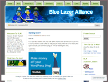 Tablet Screenshot of bluelazeralliance.wordpress.com