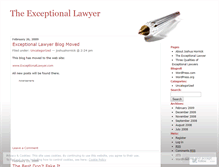 Tablet Screenshot of exceptionallawyer.wordpress.com