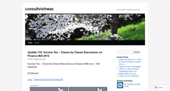 Desktop Screenshot of consultvishwas.wordpress.com