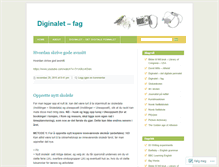 Tablet Screenshot of diginalet.wordpress.com