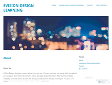 Tablet Screenshot of evisiondesign.wordpress.com