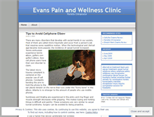 Tablet Screenshot of evansclinic.wordpress.com