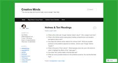 Desktop Screenshot of creativemindsatdeanza.wordpress.com