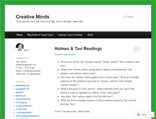 Tablet Screenshot of creativemindsatdeanza.wordpress.com