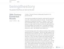 Tablet Screenshot of beingthestory.wordpress.com
