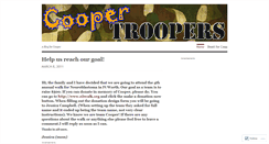 Desktop Screenshot of coopertroopers.wordpress.com