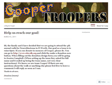 Tablet Screenshot of coopertroopers.wordpress.com