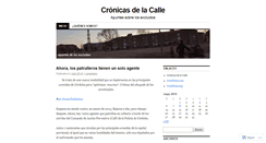 Desktop Screenshot of cronicasdelacalle.wordpress.com