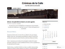 Tablet Screenshot of cronicasdelacalle.wordpress.com