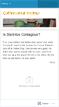 Mobile Screenshot of caffeinatedknitter.wordpress.com