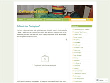 Tablet Screenshot of caffeinatedknitter.wordpress.com