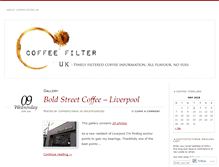 Tablet Screenshot of coffeefilteruk.wordpress.com