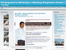 Tablet Screenshot of hrdngnair.wordpress.com
