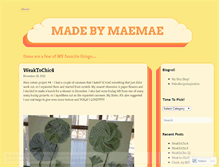 Tablet Screenshot of madebymaemae.wordpress.com