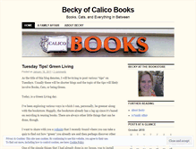 Tablet Screenshot of calicobooks.wordpress.com