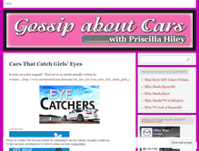 Tablet Screenshot of gossipaboutcars.wordpress.com