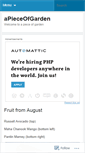 Mobile Screenshot of apieceofgarden.wordpress.com