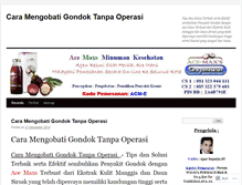 Tablet Screenshot of caramengobatigondoktanpaoperasi21.wordpress.com