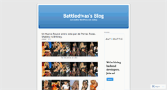 Desktop Screenshot of battledivas.wordpress.com