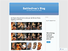Tablet Screenshot of battledivas.wordpress.com