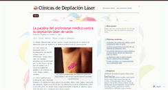 Desktop Screenshot of depilacionlaserclinicas.wordpress.com