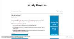 Desktop Screenshot of kristythom.wordpress.com