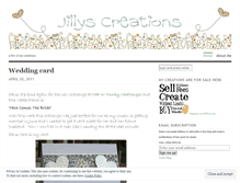 Tablet Screenshot of jillyscreations.wordpress.com