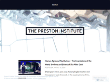 Tablet Screenshot of prestoninstitute.wordpress.com