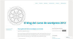 Desktop Screenshot of cursowordpress2012.wordpress.com