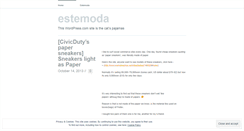 Desktop Screenshot of estemoda.wordpress.com