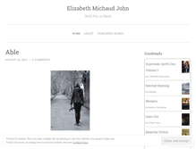 Tablet Screenshot of elizabethmichaudjohn.wordpress.com