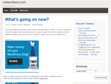 Tablet Screenshot of mikewitters.wordpress.com
