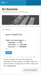 Mobile Screenshot of djkoncise.wordpress.com