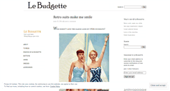 Desktop Screenshot of lebudgette.wordpress.com