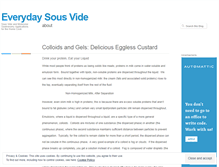 Tablet Screenshot of everydaysousvide.wordpress.com