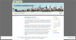 Desktop Screenshot of flatbushgardens.wordpress.com