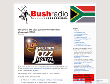 Tablet Screenshot of bushradio.wordpress.com