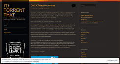 Desktop Screenshot of idtorrentthat.wordpress.com