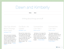 Tablet Screenshot of dawnandkimberly.wordpress.com