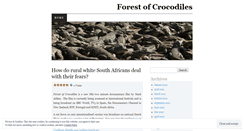Desktop Screenshot of forestofcrocodiles.wordpress.com