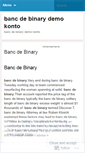 Mobile Screenshot of getbb.bancdebinarydemokonto.wordpress.com