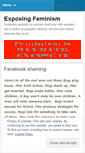 Mobile Screenshot of exposingfeminism.wordpress.com