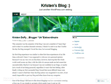 Tablet Screenshot of kristend.wordpress.com