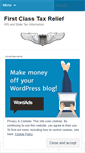 Mobile Screenshot of firstclasstaxrelief.wordpress.com