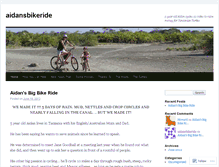 Tablet Screenshot of aidansbikeride.wordpress.com