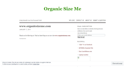 Desktop Screenshot of organicnut.wordpress.com