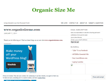 Tablet Screenshot of organicnut.wordpress.com