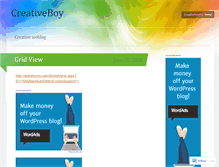 Tablet Screenshot of creativeboyhm.wordpress.com