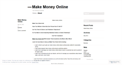 Desktop Screenshot of makemoneyonlinein.wordpress.com